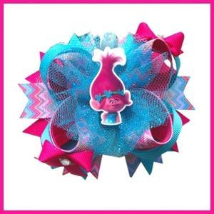 4.5 INCH TROLLS POPPY HAIRBOW NO. 1